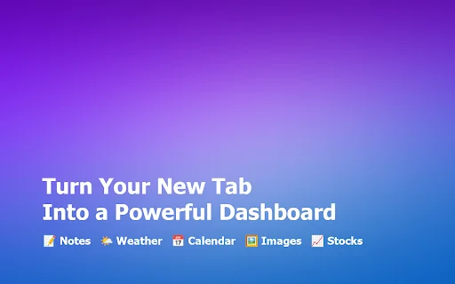 New Tab Widgets – Dashboard Pribadi Terbaik untuk Chrome - Screenshot 1