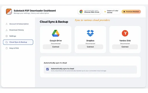 Substack PDF Downloader: Simpan Artikel ke PDF, Markdown, JSON - Screenshot 4