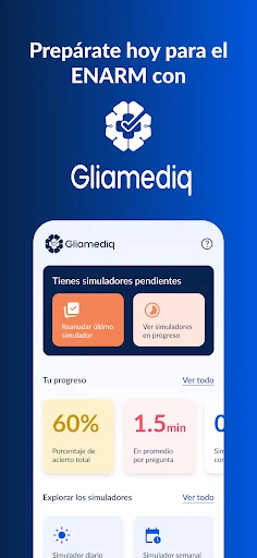 Download Gliamediq: Simulador ENARM Terbaru – Latihan Soal Medis - Screenshot 1