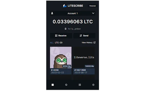Download Litescribe Wallet Terbaru – Dompet Litecoin Ordinals - Screenshot 1